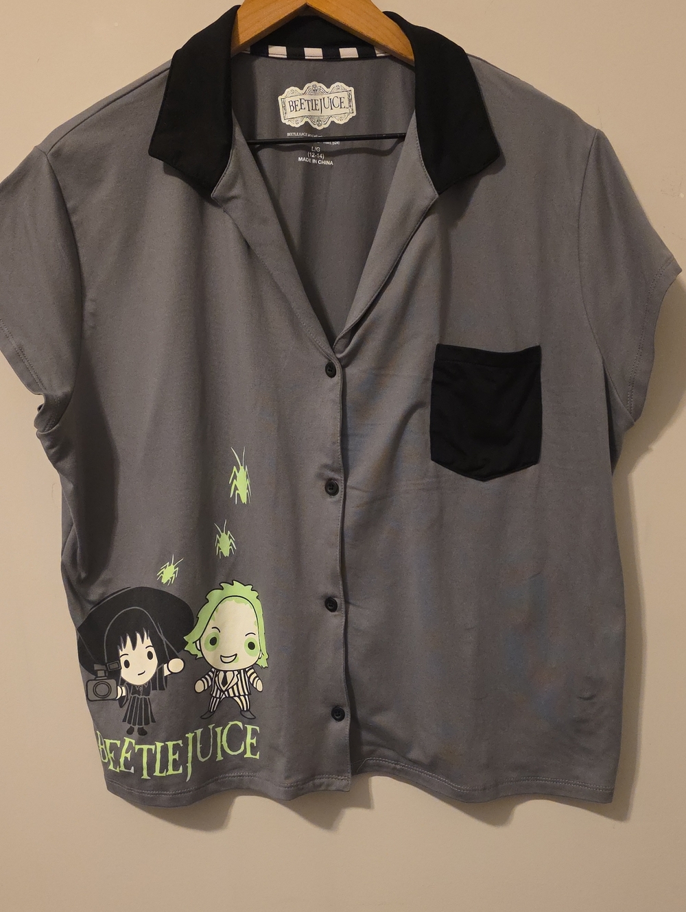 Beetlejuice Lydia Deetz Button Front Shirt